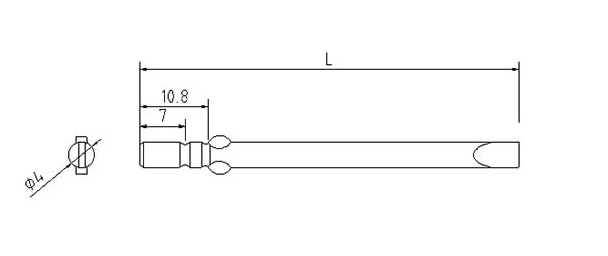 φ4一字起子頭