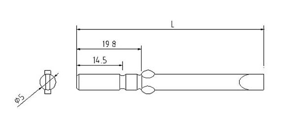φ5一字起子頭