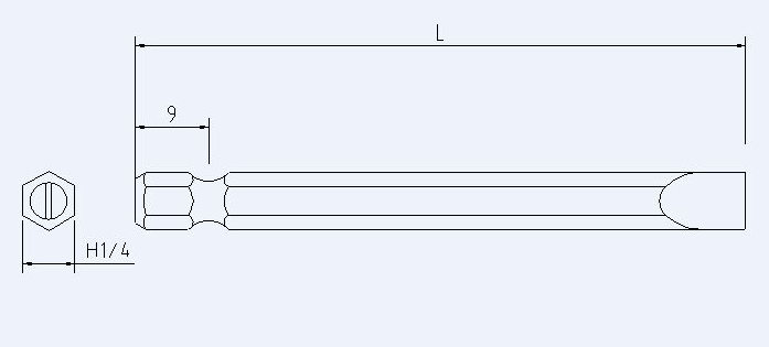 SH6.35一字起子頭